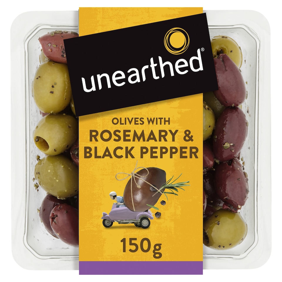 Unearthed Olives with Rosemary and Black Pepper 150g