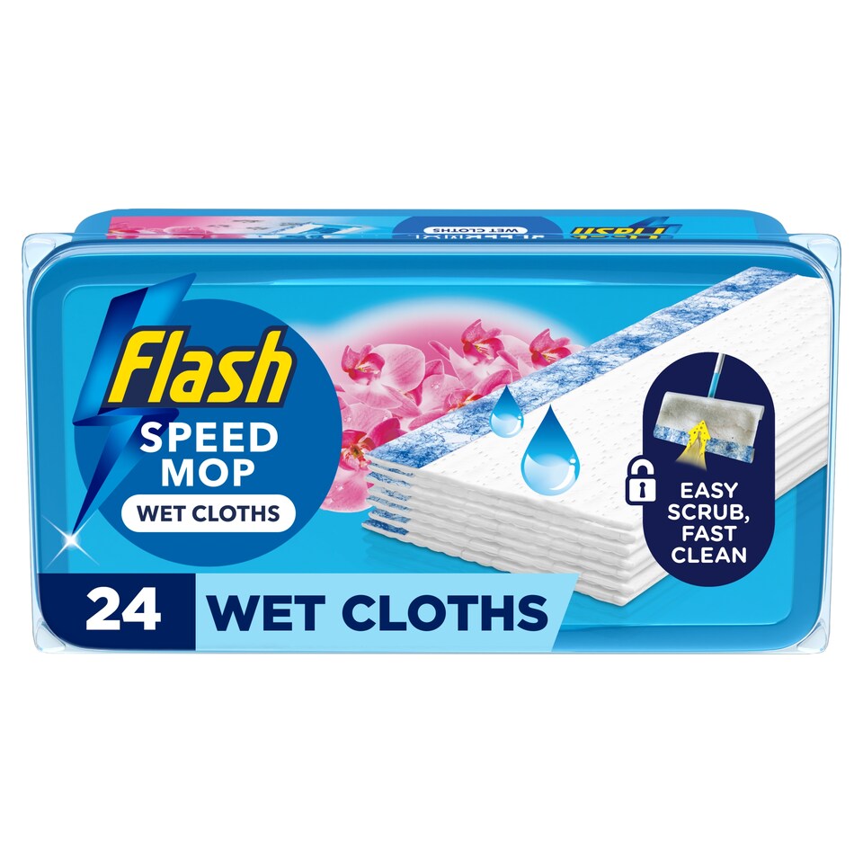 image 1 of Flash Speed Mop Cloth Refill Wild Orchid 24 Pack