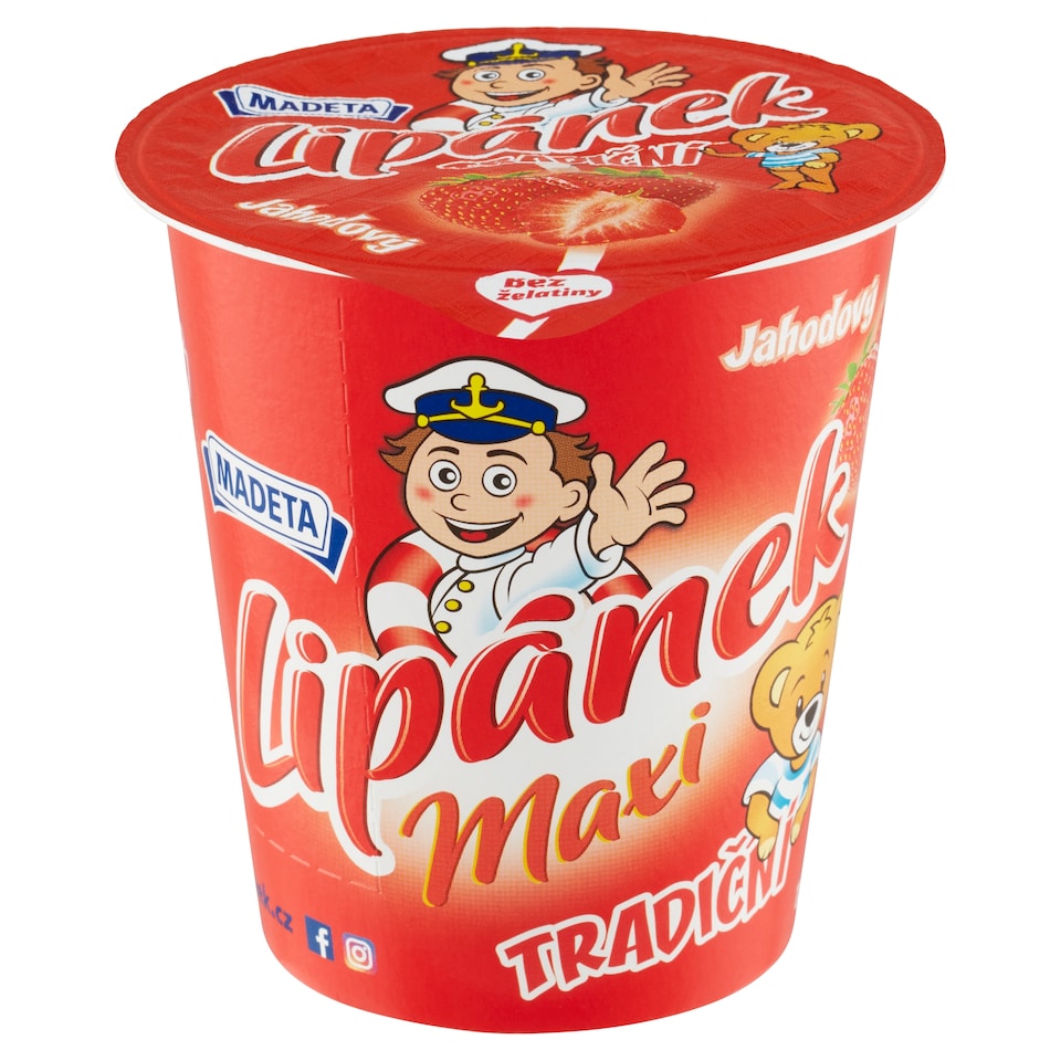 Obrázek 1 pro produkt Madeta Lipánek Tradiční maxi jahodový 130g