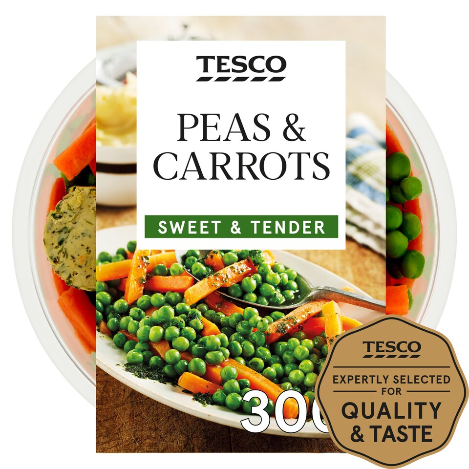 Tesco Peas & Carrots 300G Tesco Groceries