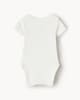 image 2 of F&F Baby Pure Cotton Uncle's Little Cutie Pie Bodysuit in Ecru