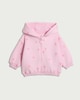 image 1 of F&F Baby Cotton Rich Floral Print Zip Through Hoodie in Pink