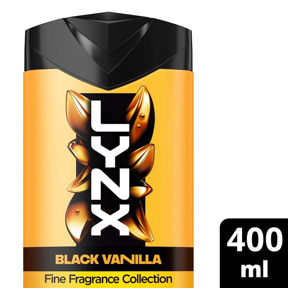 image 1 of Lynx Fine Fragrance Black Vanilla Body Wash 400ml