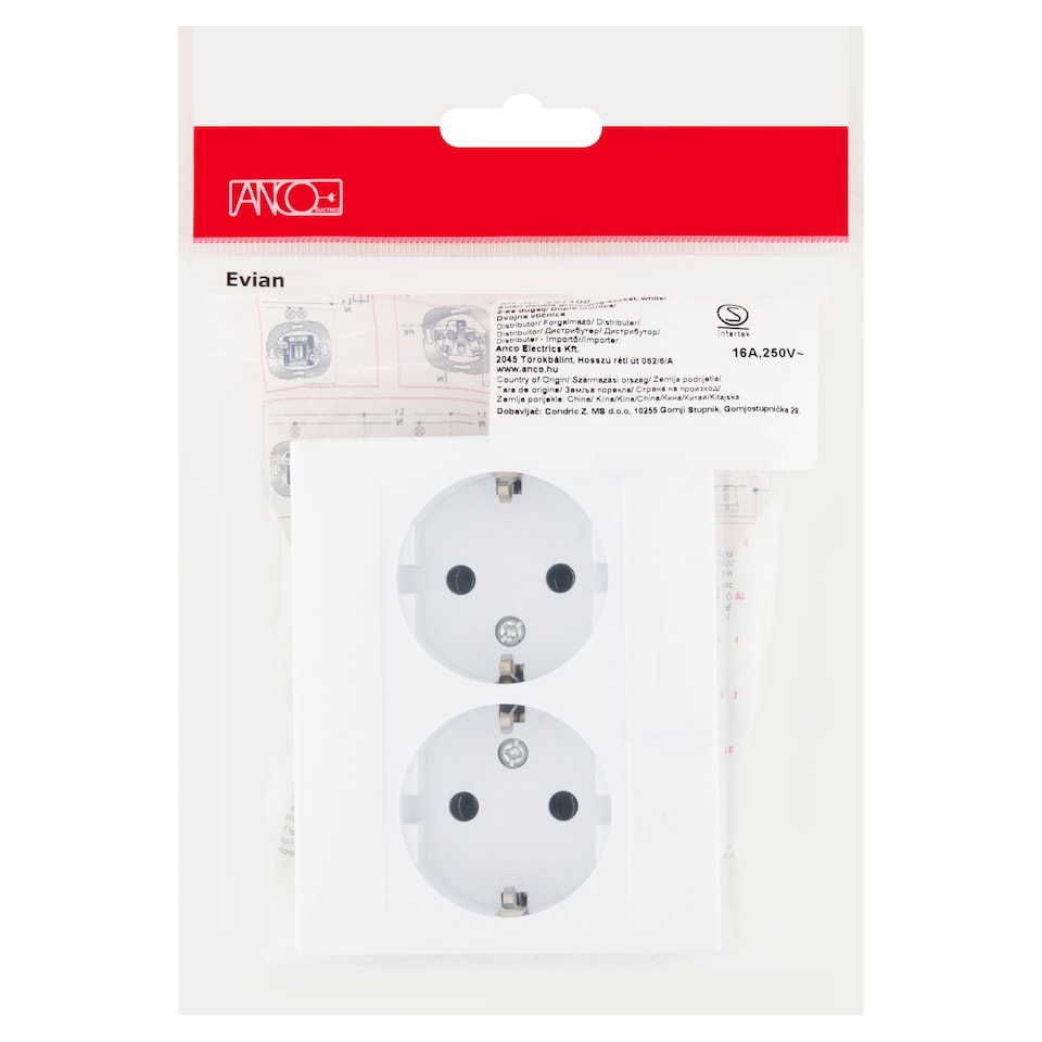 Anco Evian 2-es dugalj 16 A, 250 V  1. kép