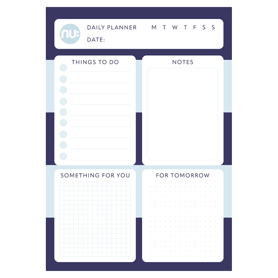 image 1 of Nu: Stripes A4 Daily Planner Pad