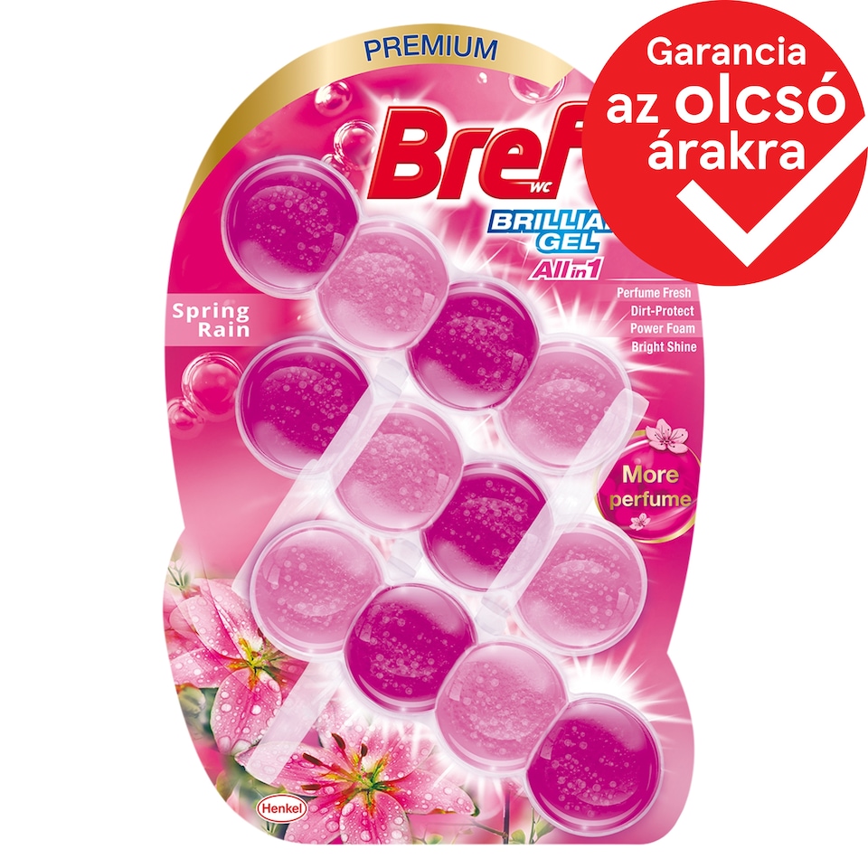 Bref Brilliant Gel Spring Rain WC frissítő 3 x 42 g