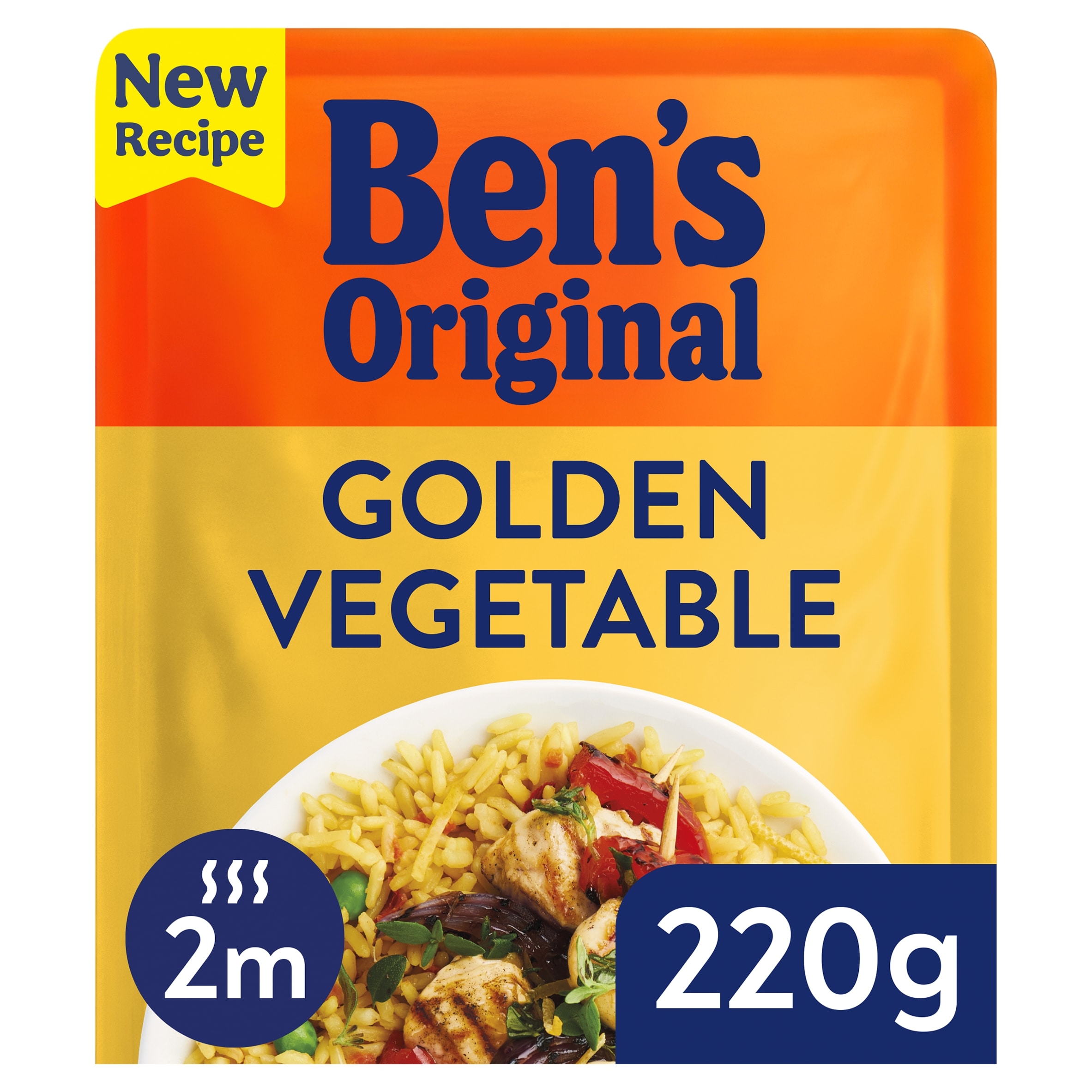 Ben's Original Bens Original Golden Vegetable Microwave Rice 220g
