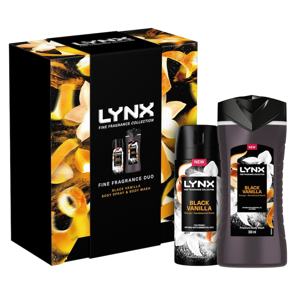 image 1 of Lynx Fine Fragrance Black Vanilla Duo Gift Set