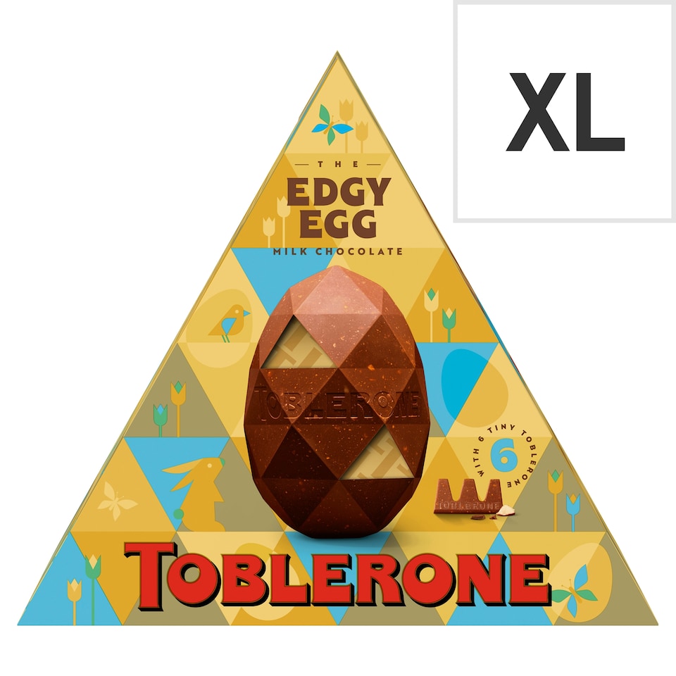 image 1 of Toblerone The Edgy Egg Milk Chocolate Easter Egg 298G