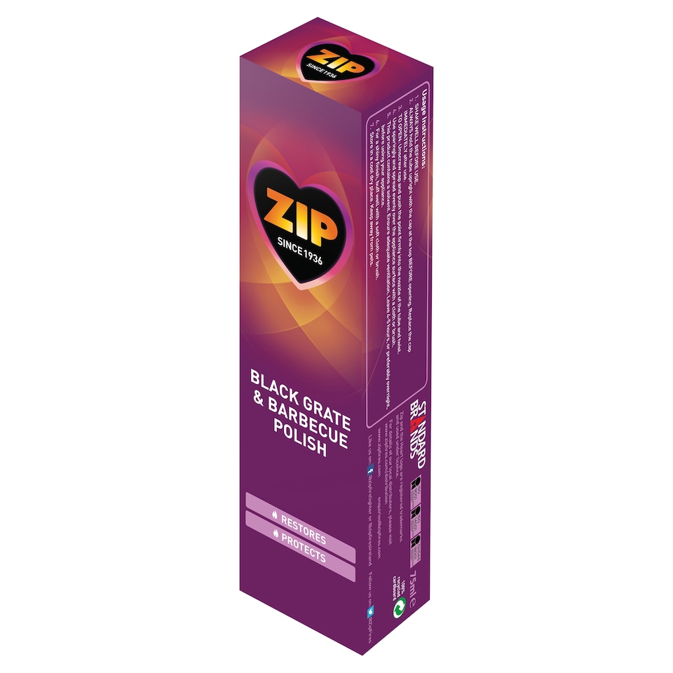 Zip Black Grate & Barbecue Polish 75ml