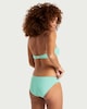 image 3 of F&F Ruched Bandeau Bikini Top in Green