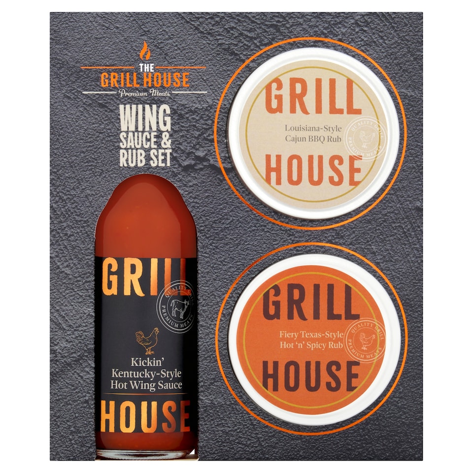 Grill House Wing Sauce & Rub Set