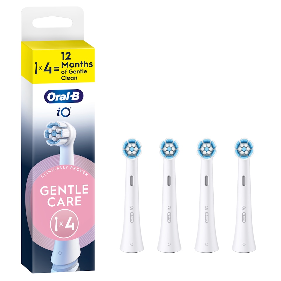 image 1 of Oral-B iO Gentle Clean White Toothbrush Heads 4 Pack