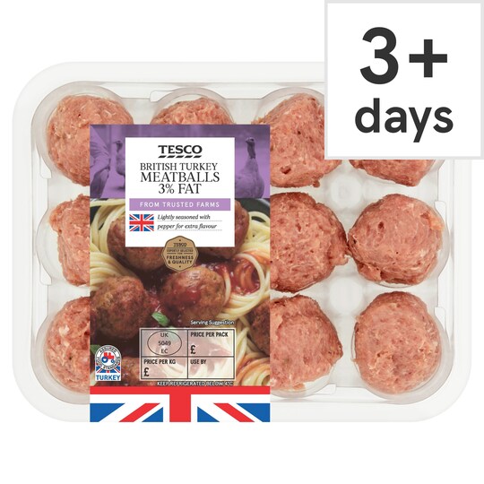 Tesco Turkey Meatballs 400G Tesco Groceries