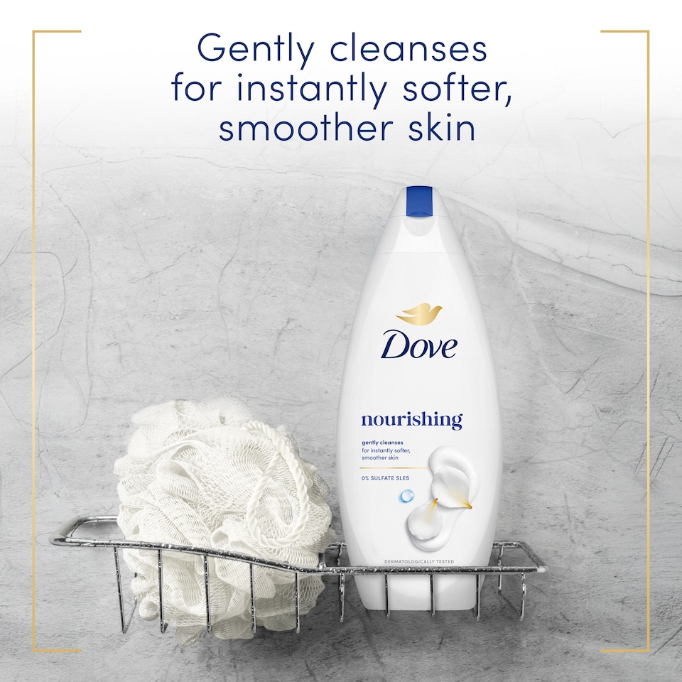 image 1 of Dove Hydrate 24hr Moisturisation Body Wash Shower Gel 225ml