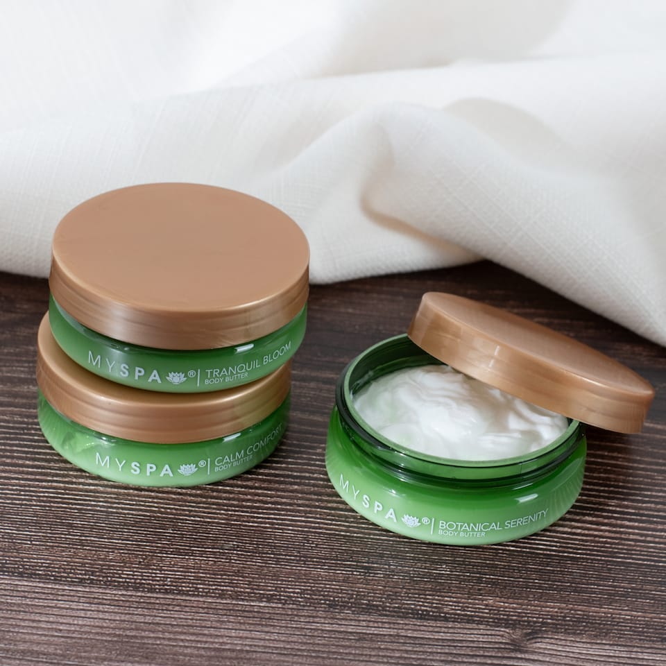 image 1 of My Spa Soft Sanctuary  Botanical Serenity Tranquil Bloom Calm comfort body butter collection 3x50ml