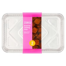 Tesco Small Foil Roasting Trays 2 Pack