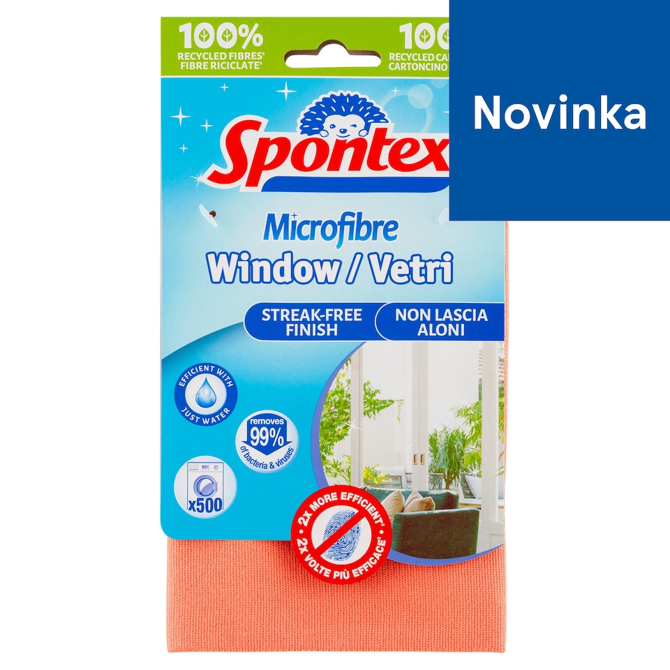 image 1 of Spontex Microfibre Window Cloth