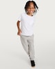 image 2 of F&F Boys 3-Pack Cotton Rich Drawstring Cuffed Joggers in Black