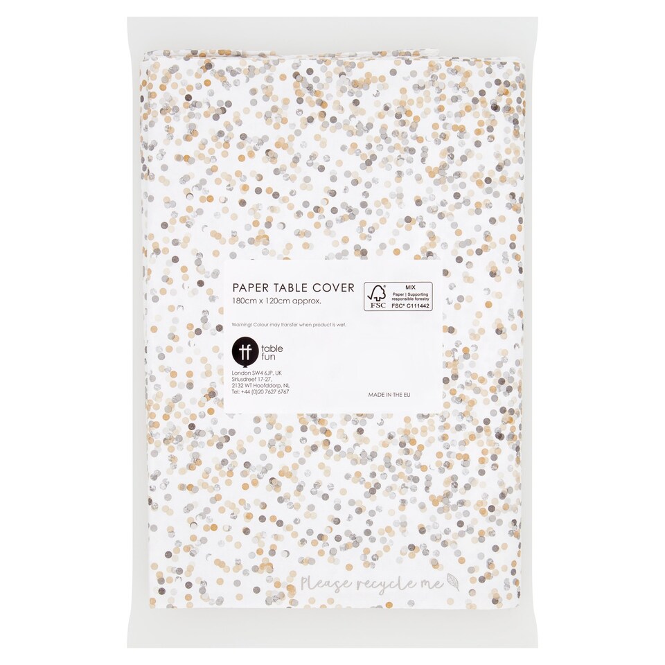 Celebrate Table Cover 180 X 120Cm Tesco Groceries