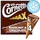 image 1 of Cornetto MAX Hazelnut & Chocolate Ice Cream Cones 4 x 90ml