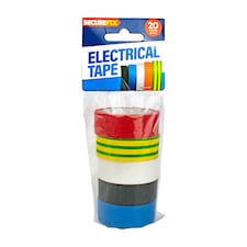 SECUREFIX Electrical Insulation Tape 19mm x 4m, 5 rolls