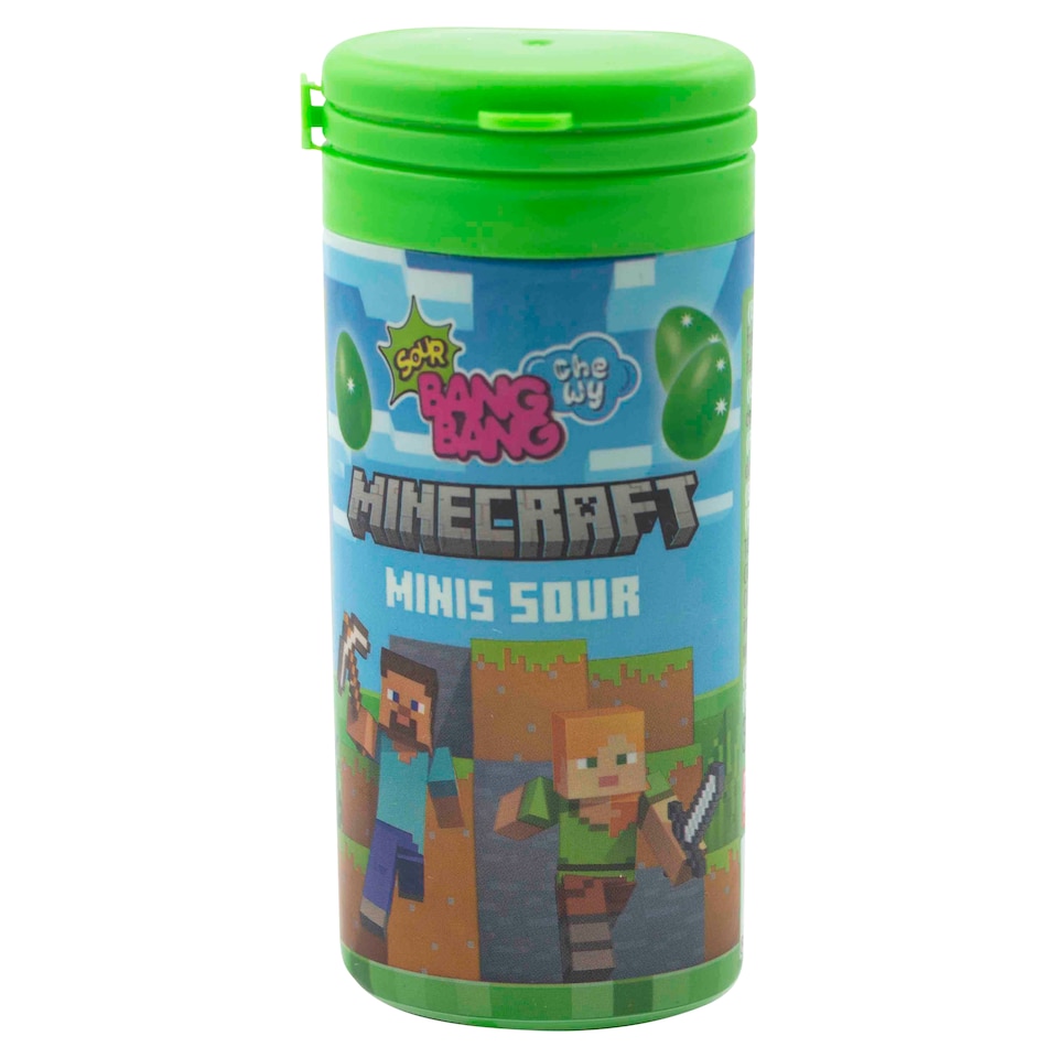 Bang Bang Minecraft Minis Sour with Strawberry Flavour 31 g