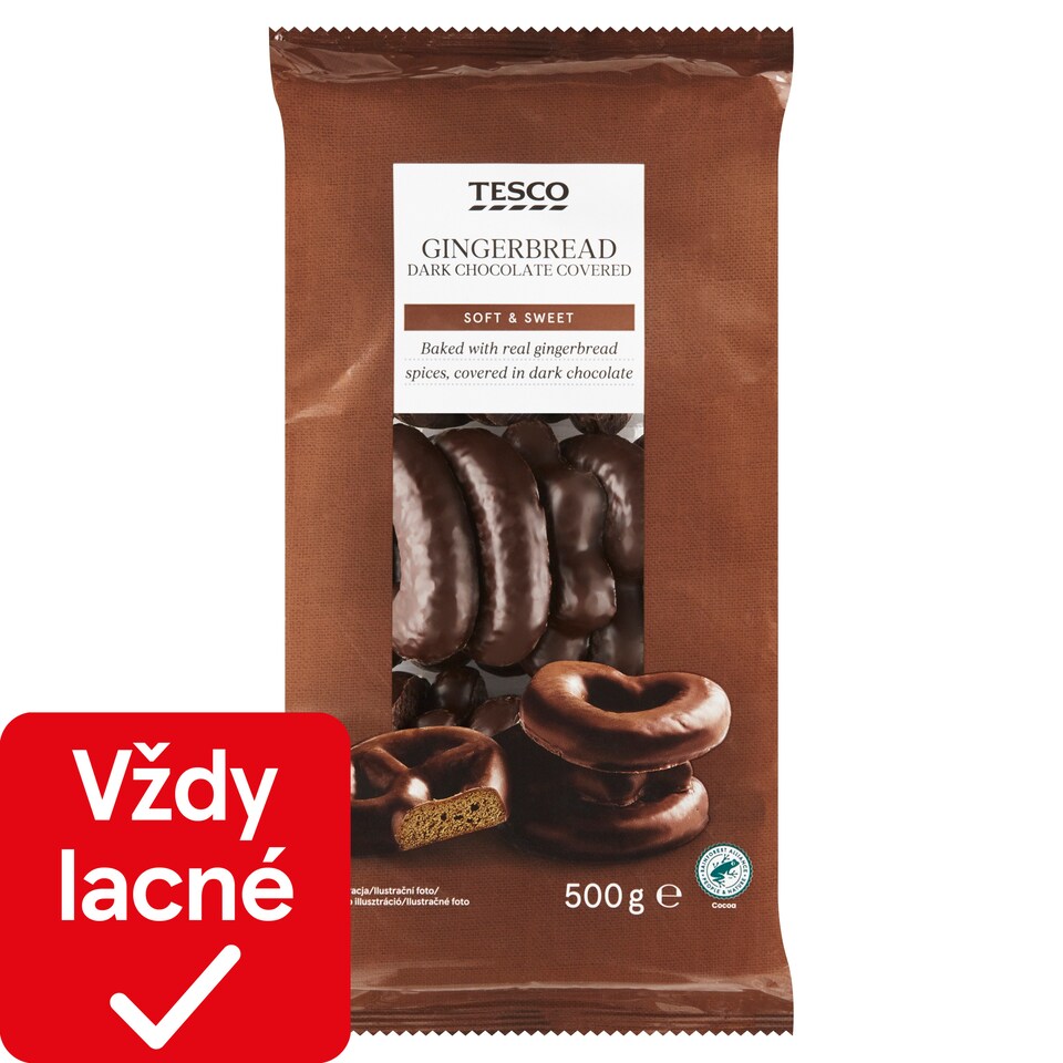 Tesco Perníky v čokoládovej poleve 500 g
