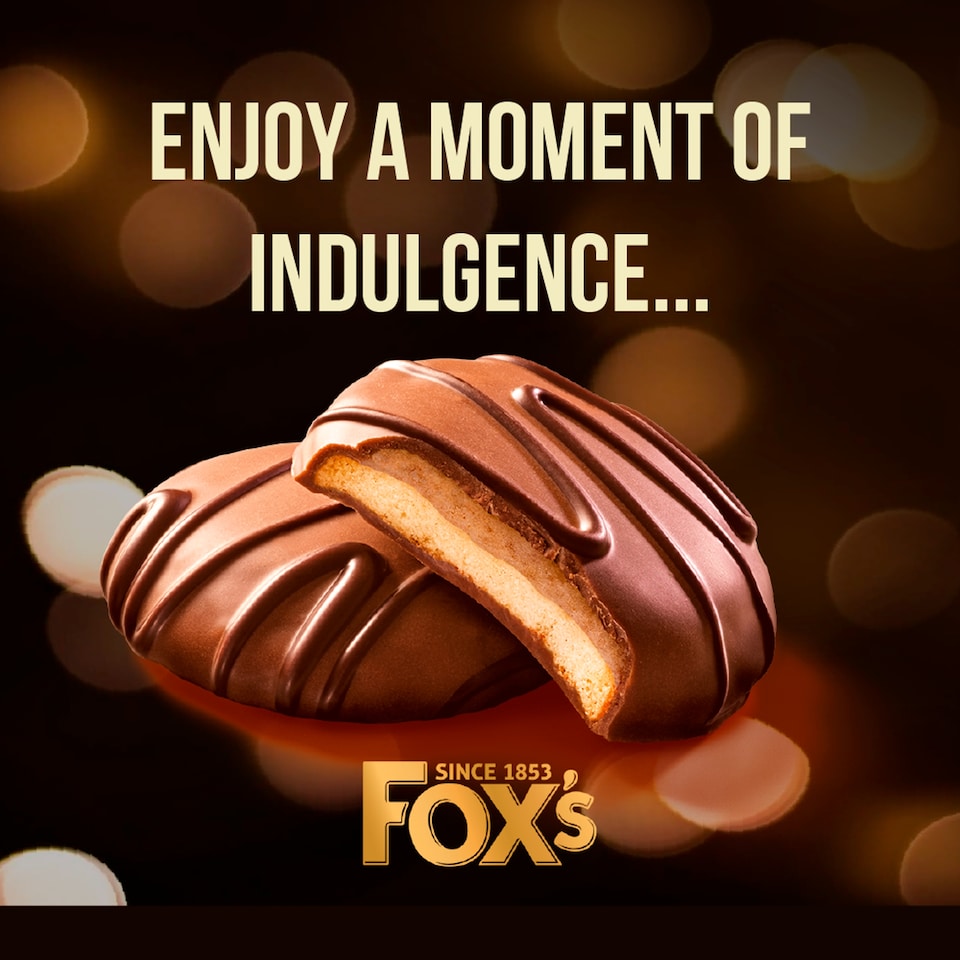 image 1 of Foxs Chocolatey Indulgent Creams Honeycomb 130G