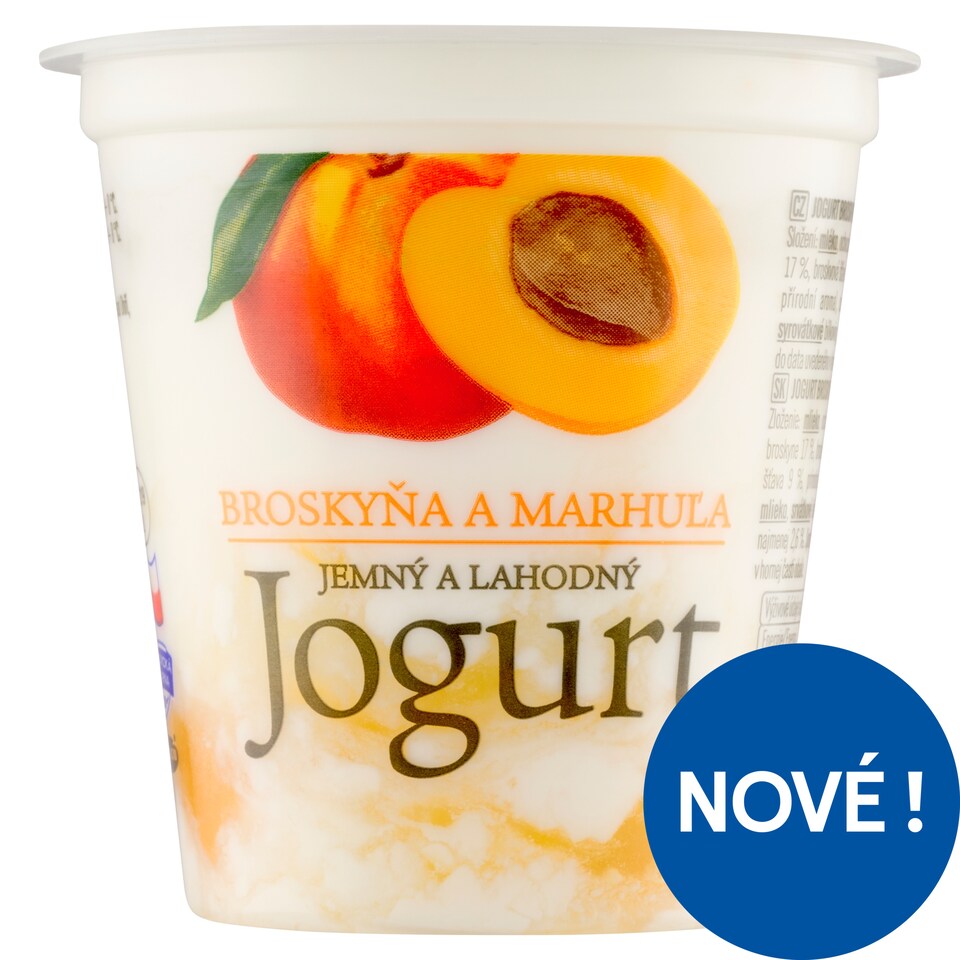 image 1 of Bohušovická mlékárna Peach and Apricot Yogurt 150g