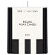 image 1 of Style Sisters Ridged Pillar Candle Small 400G Assorted