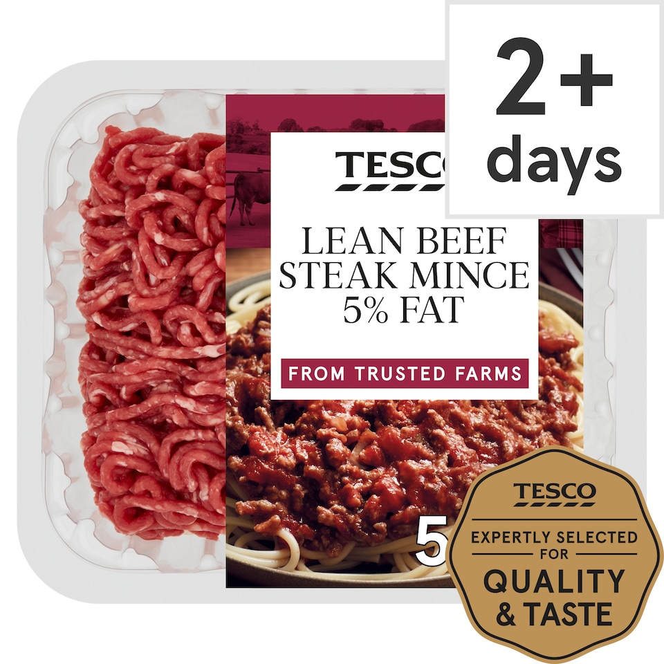 Tesco Lean Beef Steak Mince 5% Fat 500g