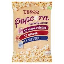 Tesco Popcorn Variety 6 Pack 70G