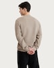 image 3 of F&F Cotton Rich Textured Crew Neck Sweatshirt in Stone