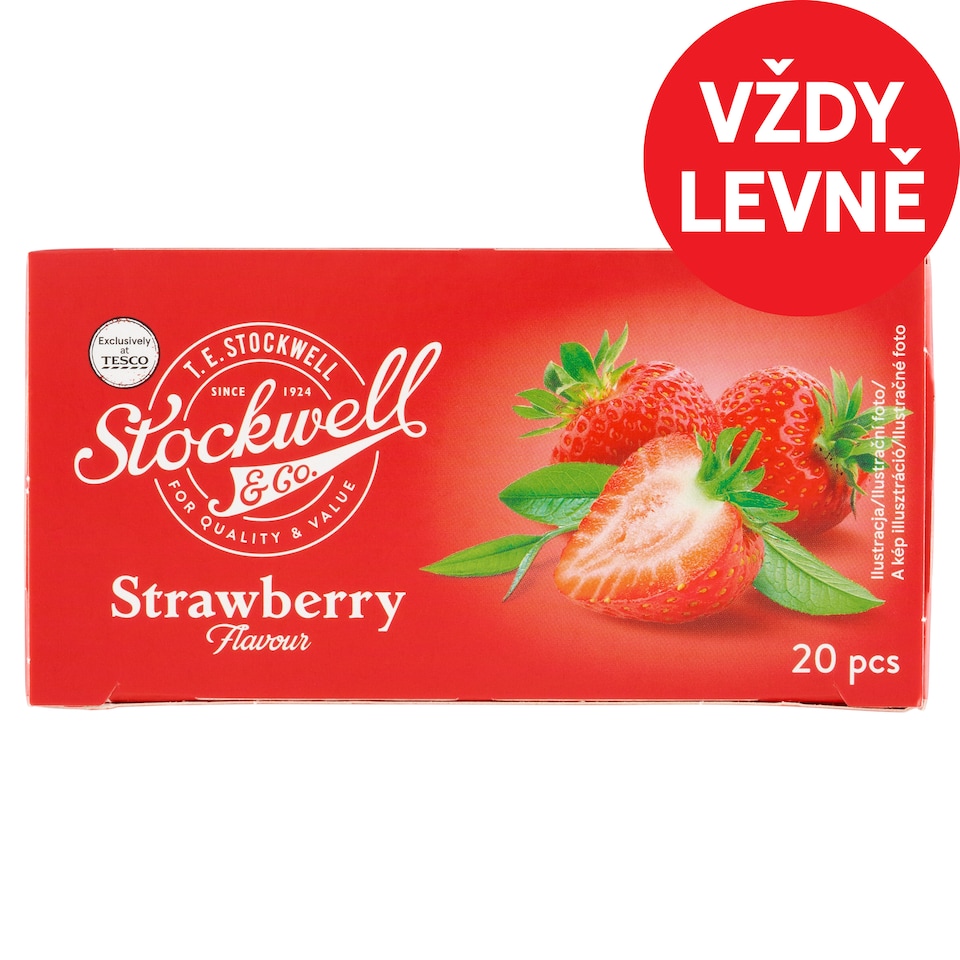 Stockwell & Co. Fruit Tea with Strawberry Flavor 20 x 2g (40g)
