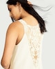 image 3 of F&F Pure Cotton Lace Back Sleeveless Midi Beach Dress in Cream