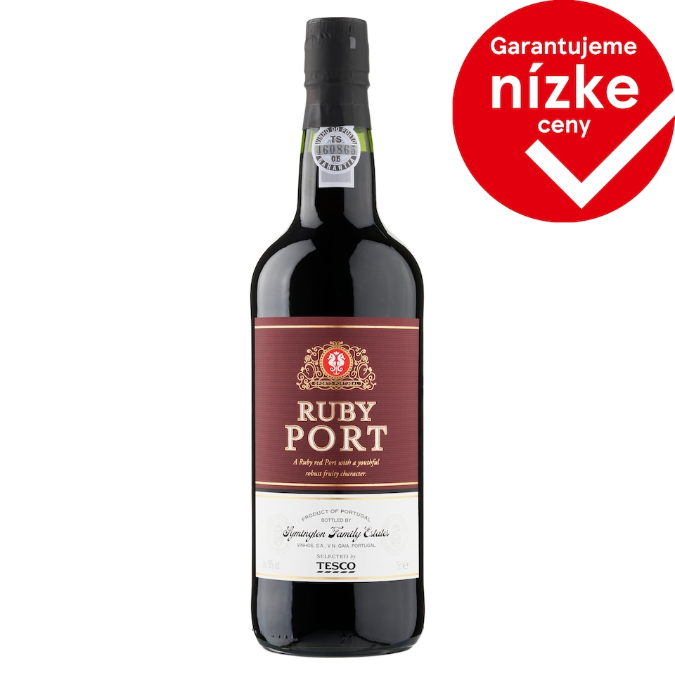 Tesco Ruby Port likérové víno červené 750 ml