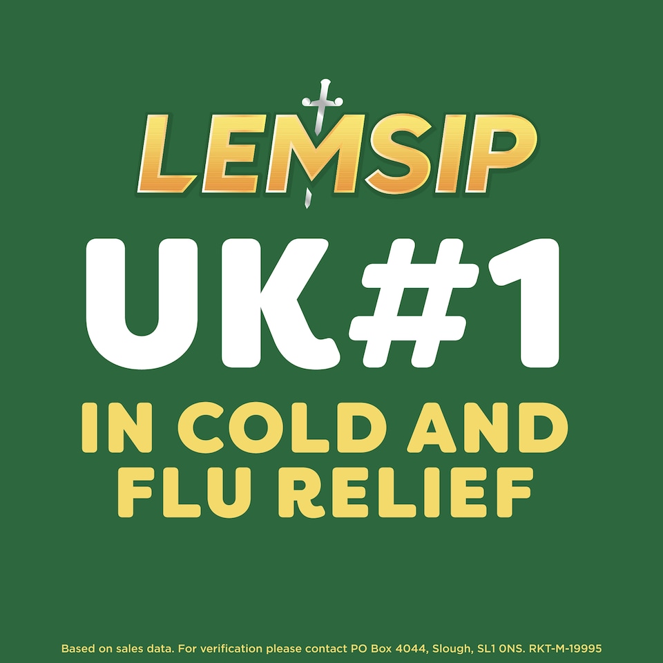 image 1 of Lemsip Max Cold & Flu Capsules - Lemon with Paracetamol 16s