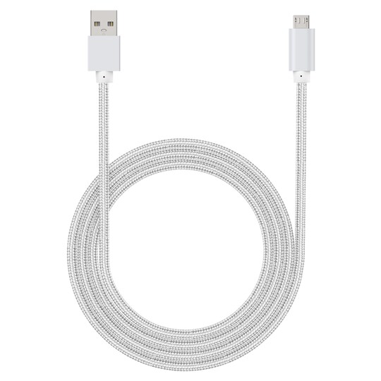 Tesco Sync & Charge Micro Usb Cable 1M Silver Tesco Groceries