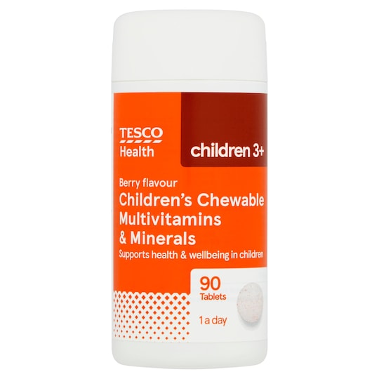 Tesco Kids Chewable Multivitamins Plus Minerals X 90 Tesco Groceries