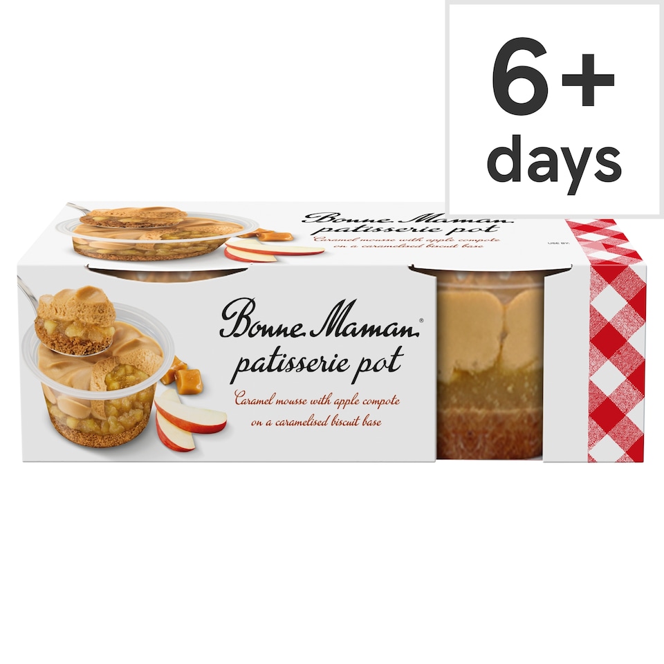 image 1 of Bonne Maman Patisserie Pot Apple & Caramel 2x90g