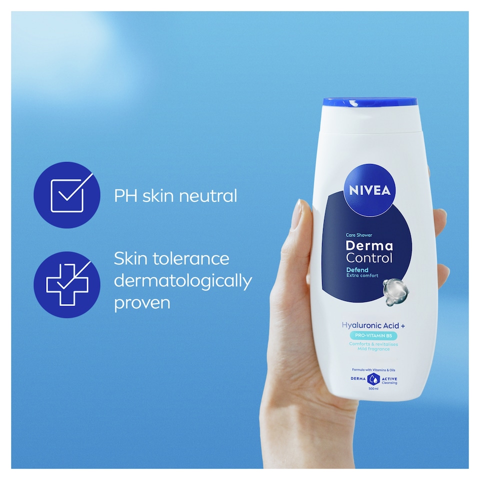 image 1 of NIVEA Derma Control Defend Shower Cream for Extra Comfort 500ml