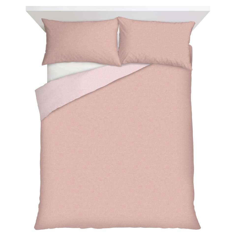 F&F Home Pink Reversible Duvet Cover Set King