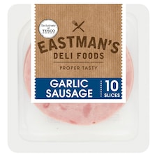 Eastmans Garlic Sausage 10 Slices 125G