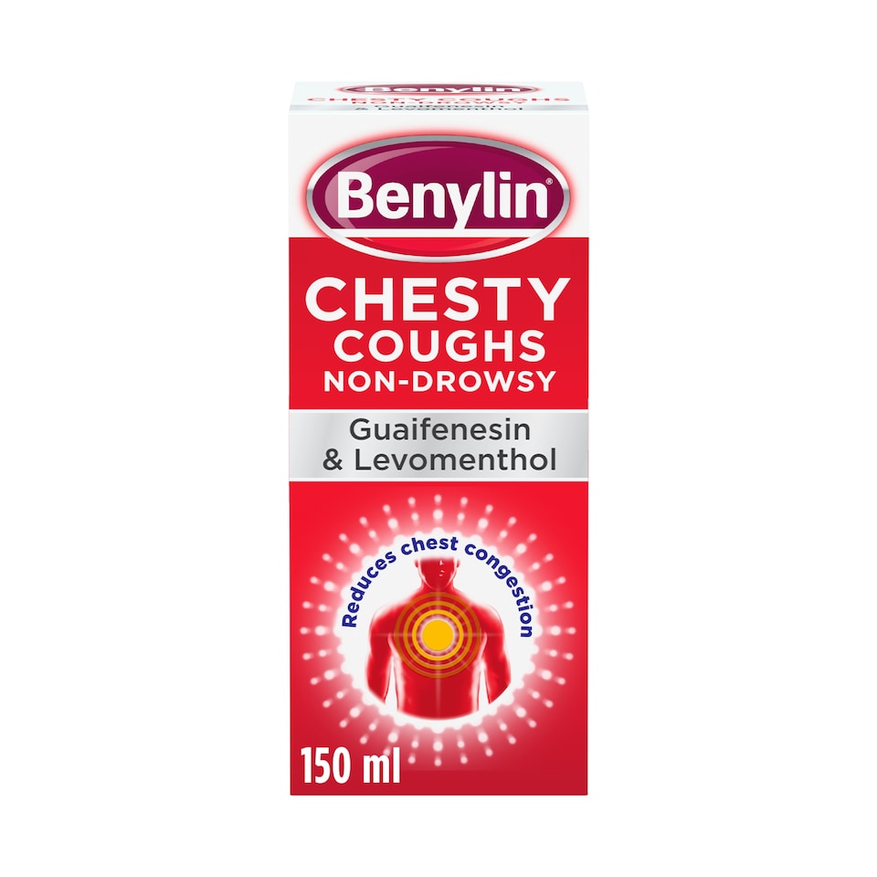 image 1 of Benylin Chesty Cough Relief Liquid - Guaifenesin, Levomenthol 150ml