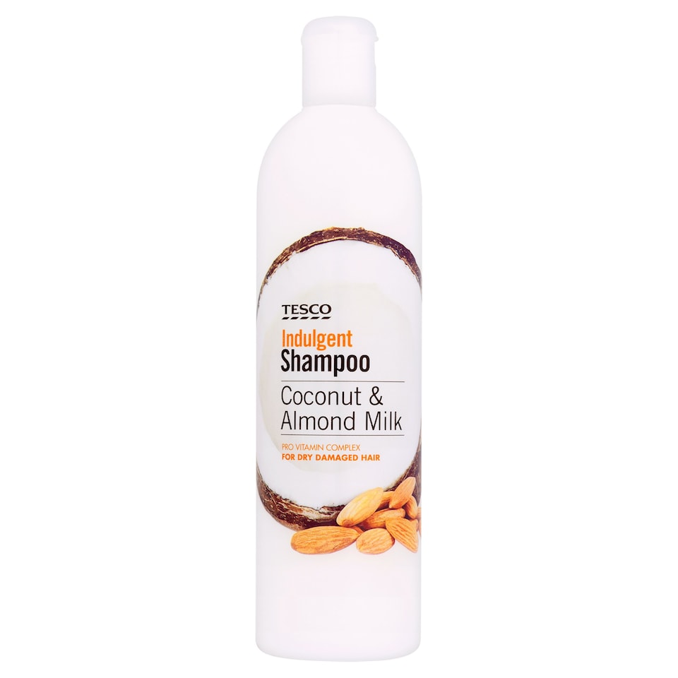 Tesco Coconut And Almond Milk Shampoo 500Ml