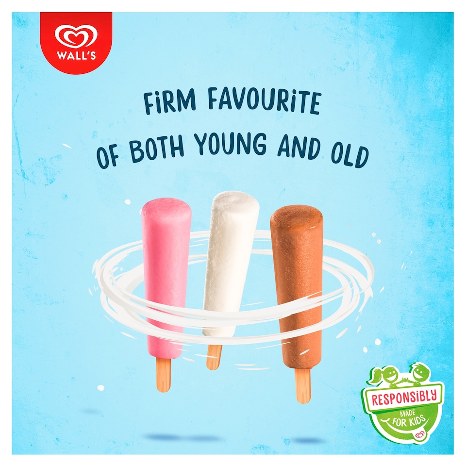 image 1 of Walls Mini Milk Ice Cream Lollies 12 X35ml
