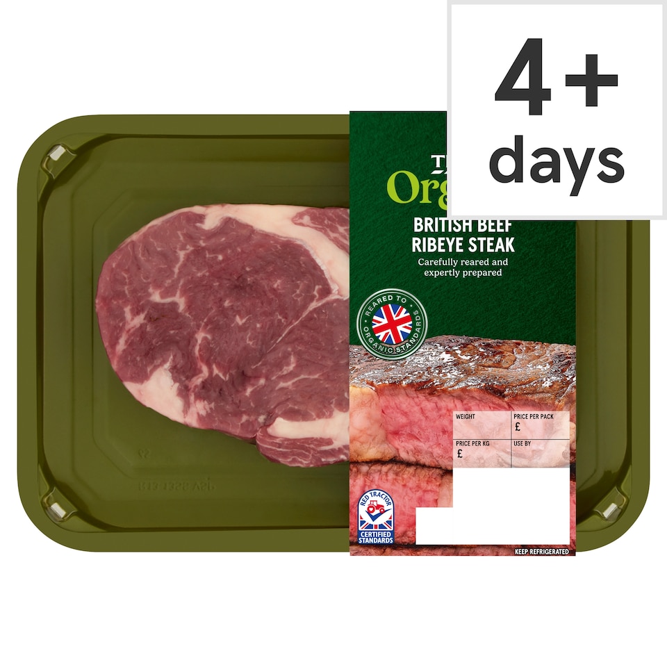 Tesco Organic Beef Ribeye Steak