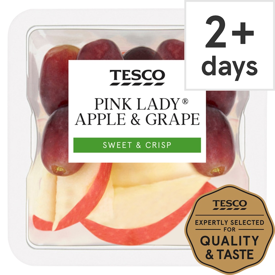 Tesco Pink Lady Apple & Grape Pot 100G
