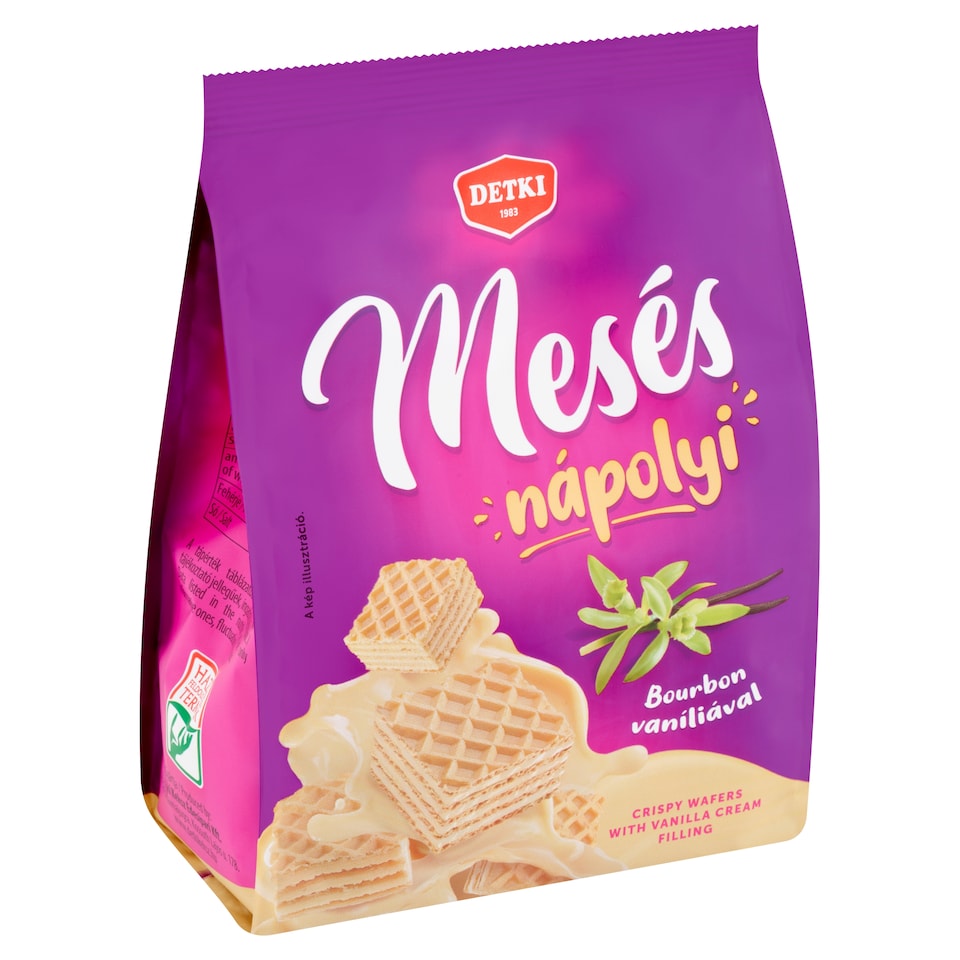 Detki Mesés Nápolyi bourbon vaníliás krémmel töltött ostya 180 g